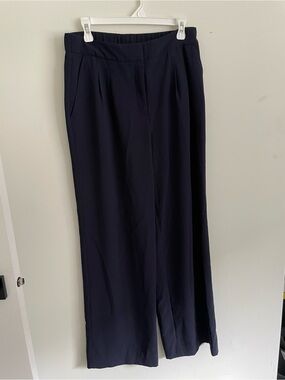 RW&CO. Wide-Leg Dress Pants - Navy Blue